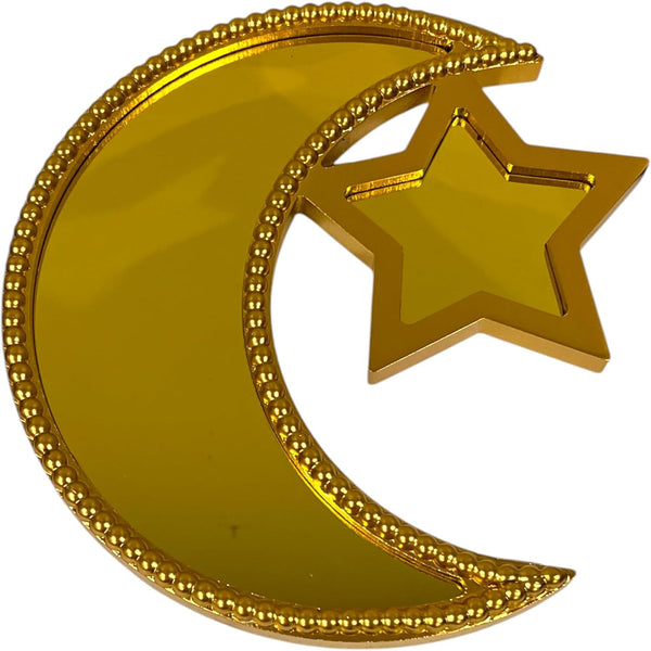 Ramadan Serving Tray Eid Mubarak Dishes Party Platter Ramadan Kareen Moon Star Tray Home Decor Ramadan Serving Tray Food Pastry Dessert Display Holder 11”x 11”